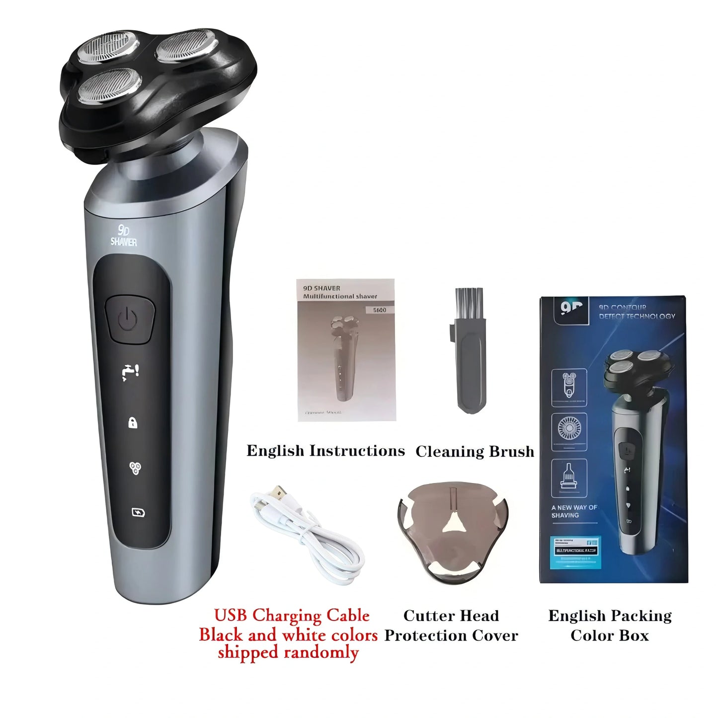 Electric shaver Blade Washable Easy-To-Detach Blade Comfortable Grip Fashionable Design Efficient Shaving Men's Shaver Gift