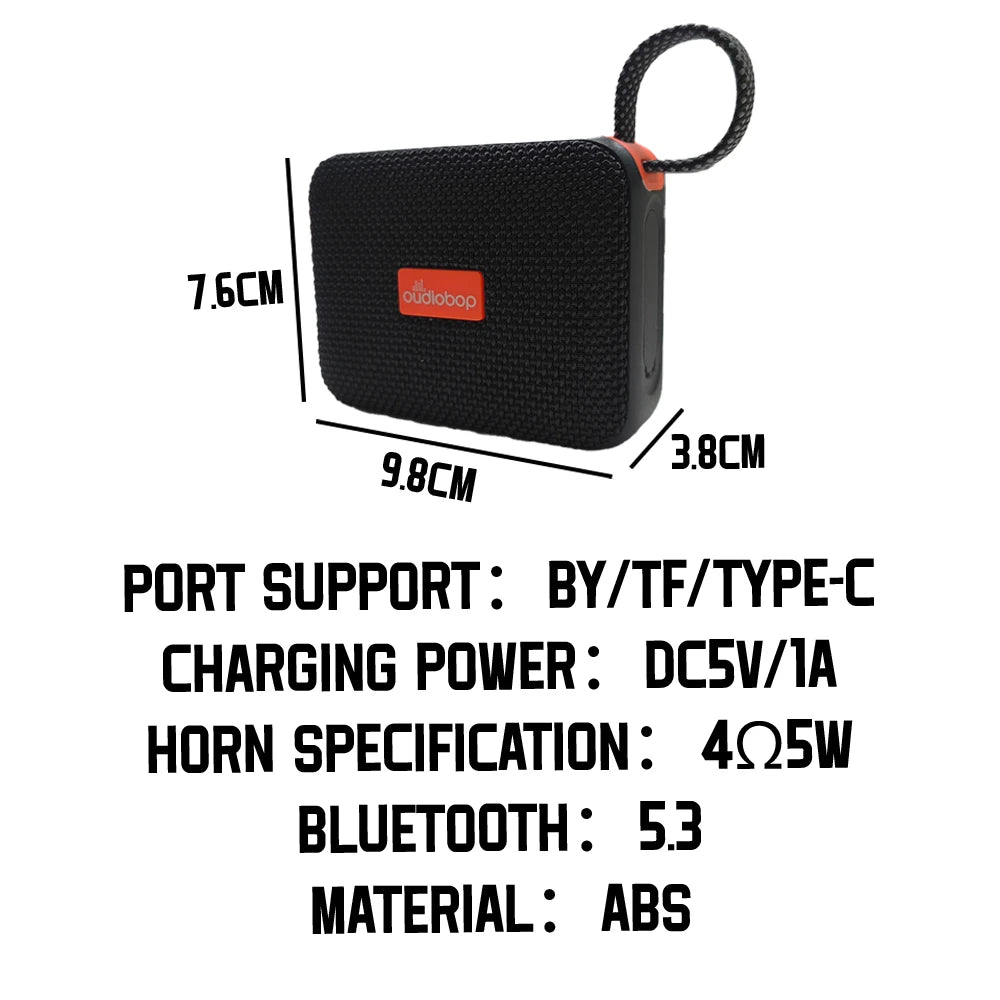 Portable Wireless Speaker Lossless Music Bluetooth 5.3 Lanyard Design Sensitive Buttons Bluetooth Speaker Home Outdoor Picnic