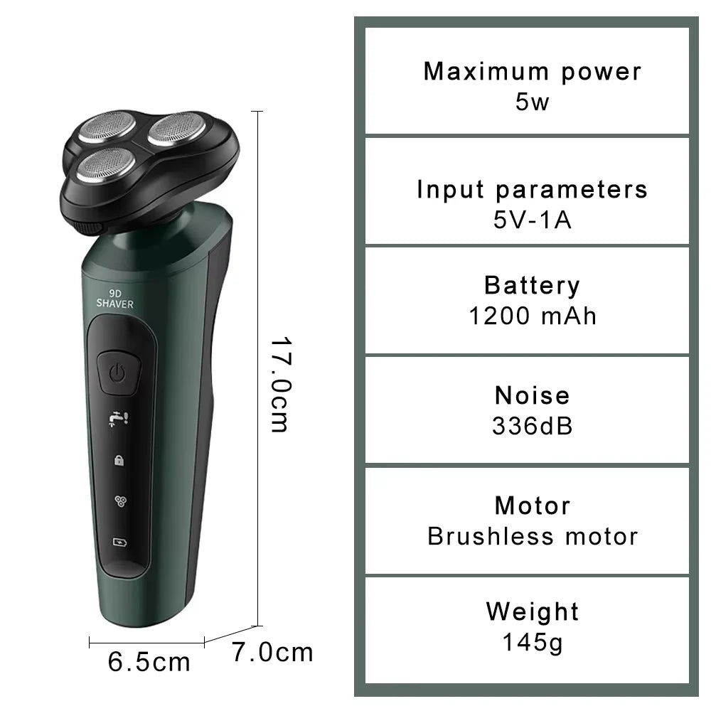 Electric shaver Blade Washable Easy-To-Detach Blade Comfortable Grip Fashionable Design Efficient Shaving Men's Shaver Gift