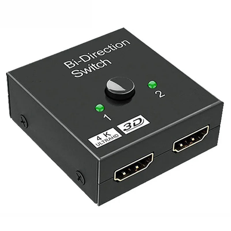 HDMI-compatible Switch Bi-Direction 2.0 Splitter 1x2/2x1 Adapter 2 in 1 out Converter for PS4 Pro/4/3 TV Box 4K Switcher