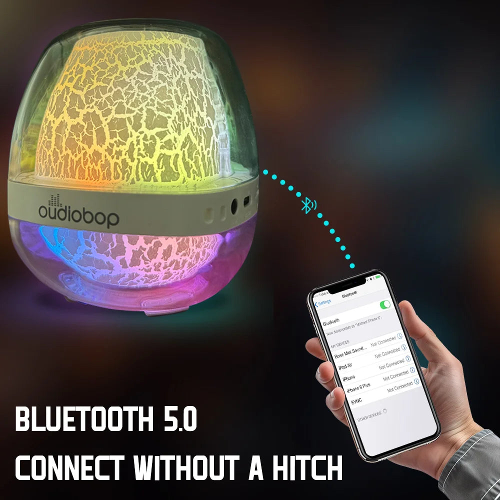 Wireless Speaker Surround Sound Heavy Bass High Ambient Light Bluetooth 5.0 Technology Portable Bluetooth Speaker Camping Party