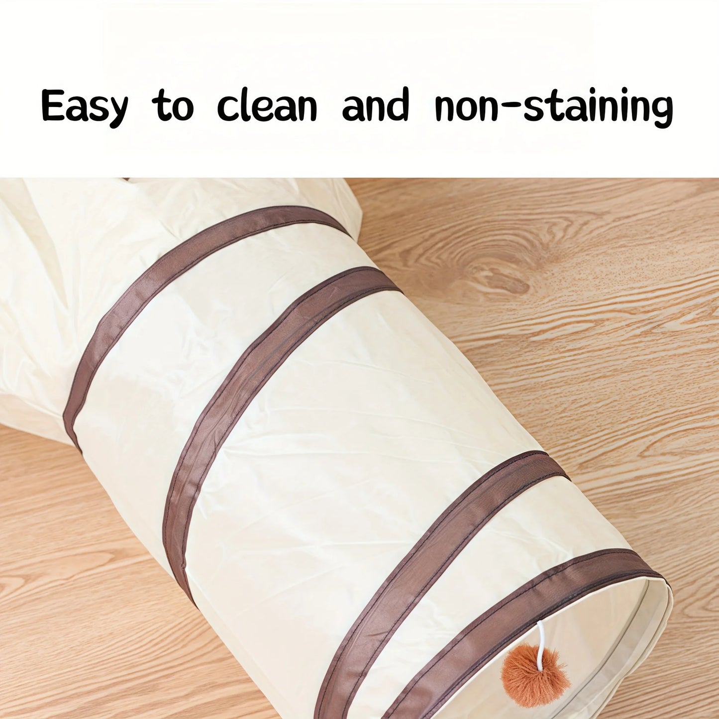 Foldable Easy-to-Store All-in-One Cat Play Tunnel - Striped Interactive Toy for Fun and Exploration Kitten Toy Cat Play Tunnels