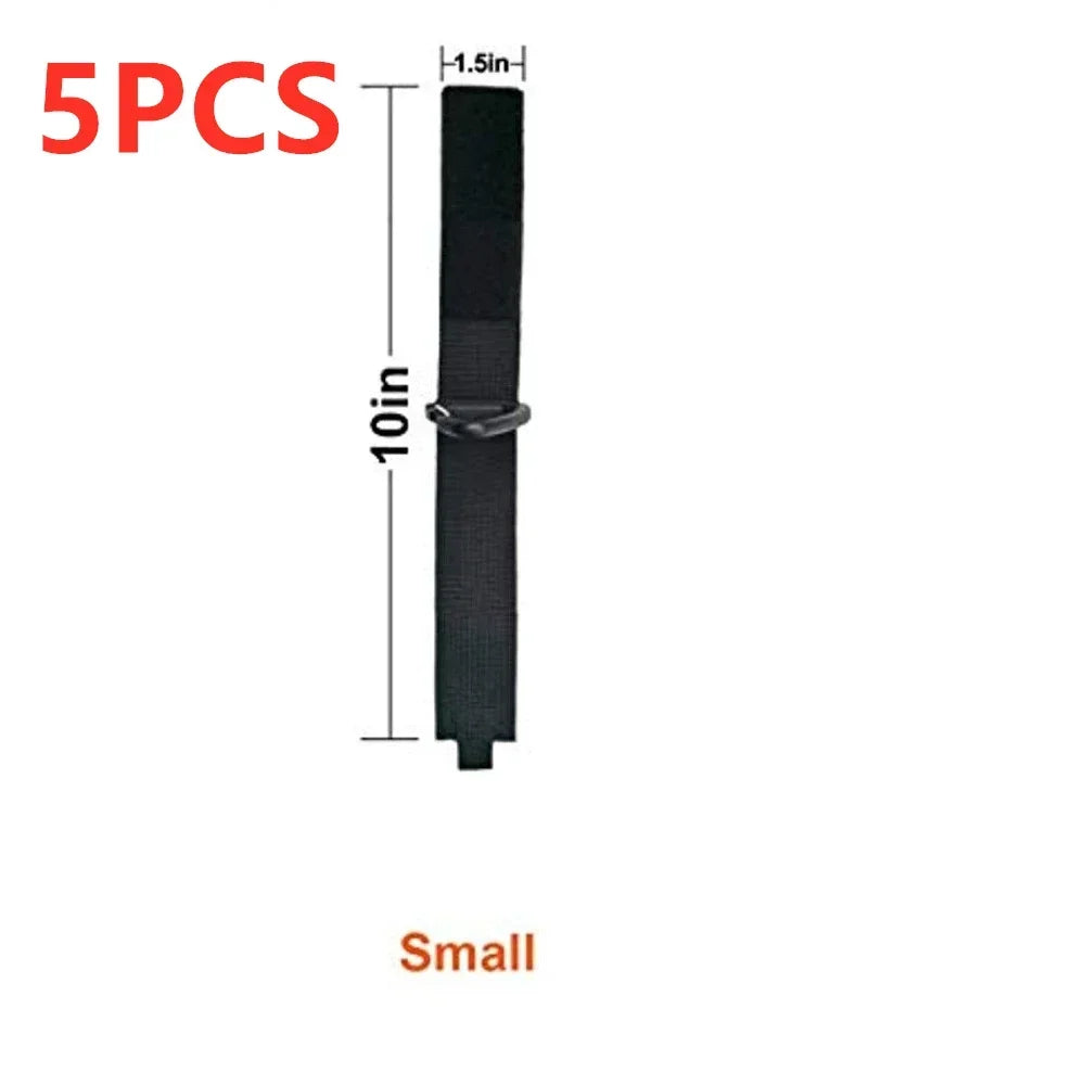 10/5PCS Cord Organizer Holder with Triangle Buckle Wire Manager Power Cord Management Nylon Heavy Cord Storage Straps for Cables