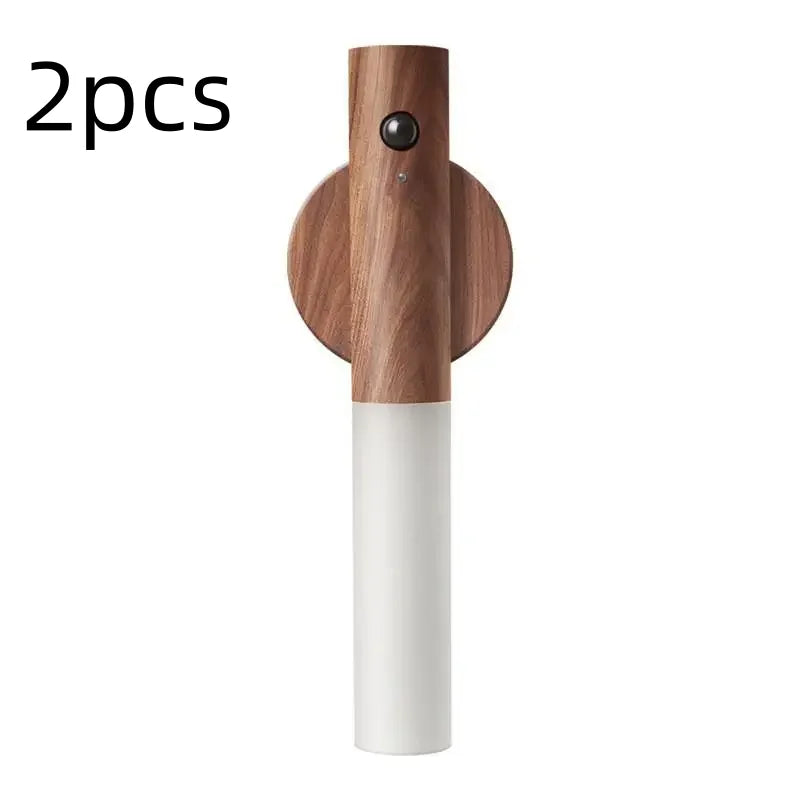 LED Wooden Magnetic Suction Lamp Charging Night Light Staircase Corridor Bedroom Atmosphere Human Body Sensing Light